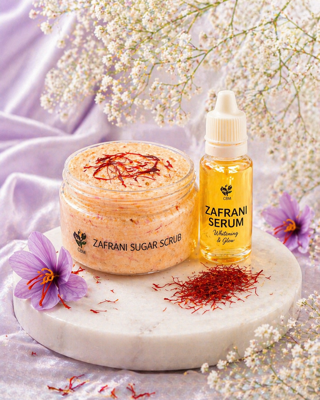 Zafrani Sugar Scrub With Free Zafrani Serum (200 grams)